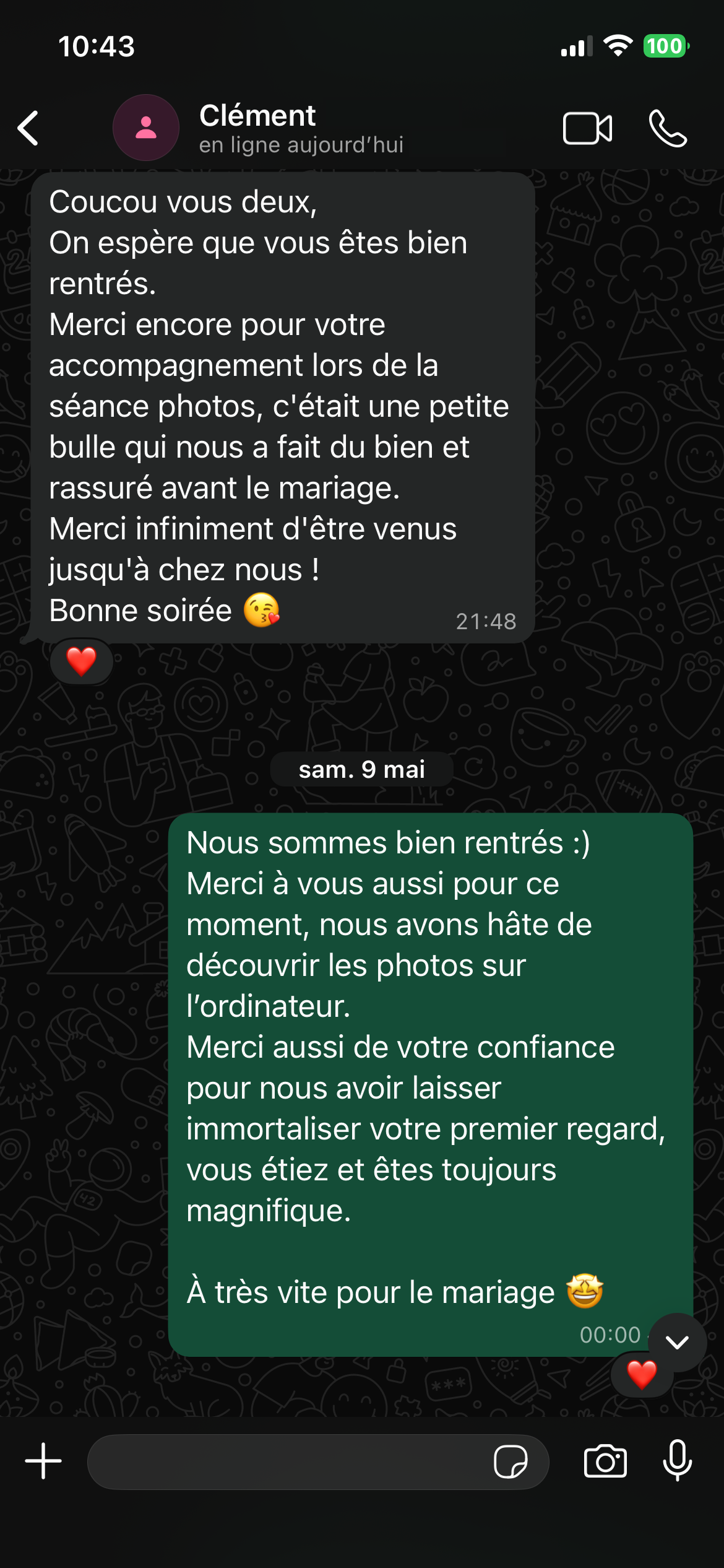 Avis Google de Clément